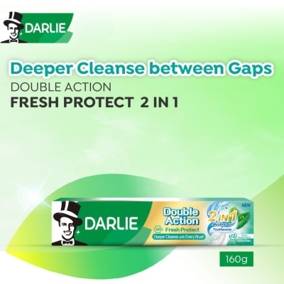 DARLIE - Double Action Fresh Protect 2in1 Mouthwash Toothpaste 160g