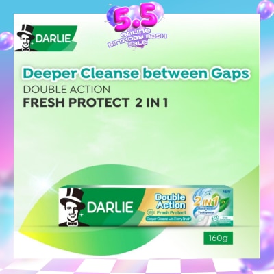 DARLIE - Double Action Fresh Protect 2in1 Mouthwash Toothpaste 160g