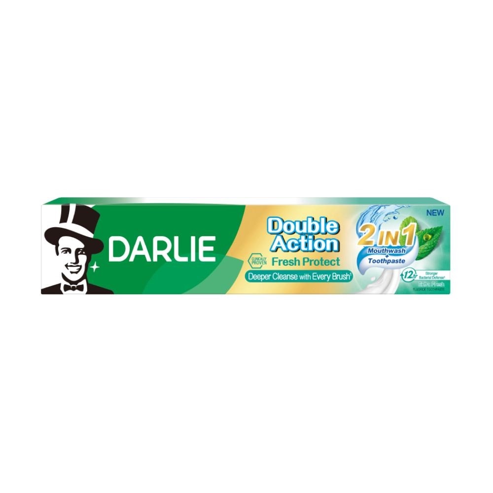 Double Action Fresh Protect 2in1 Mouthwash Toothpaste 160g