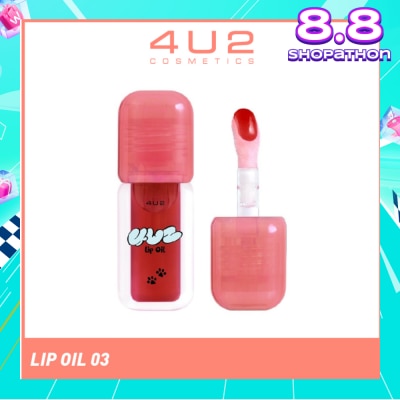 4U2 Lip Oil 03 Red Paws 1s