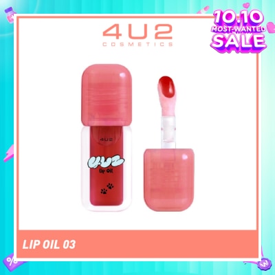 4U2 Lip Oil 03 Red Paws 1s
