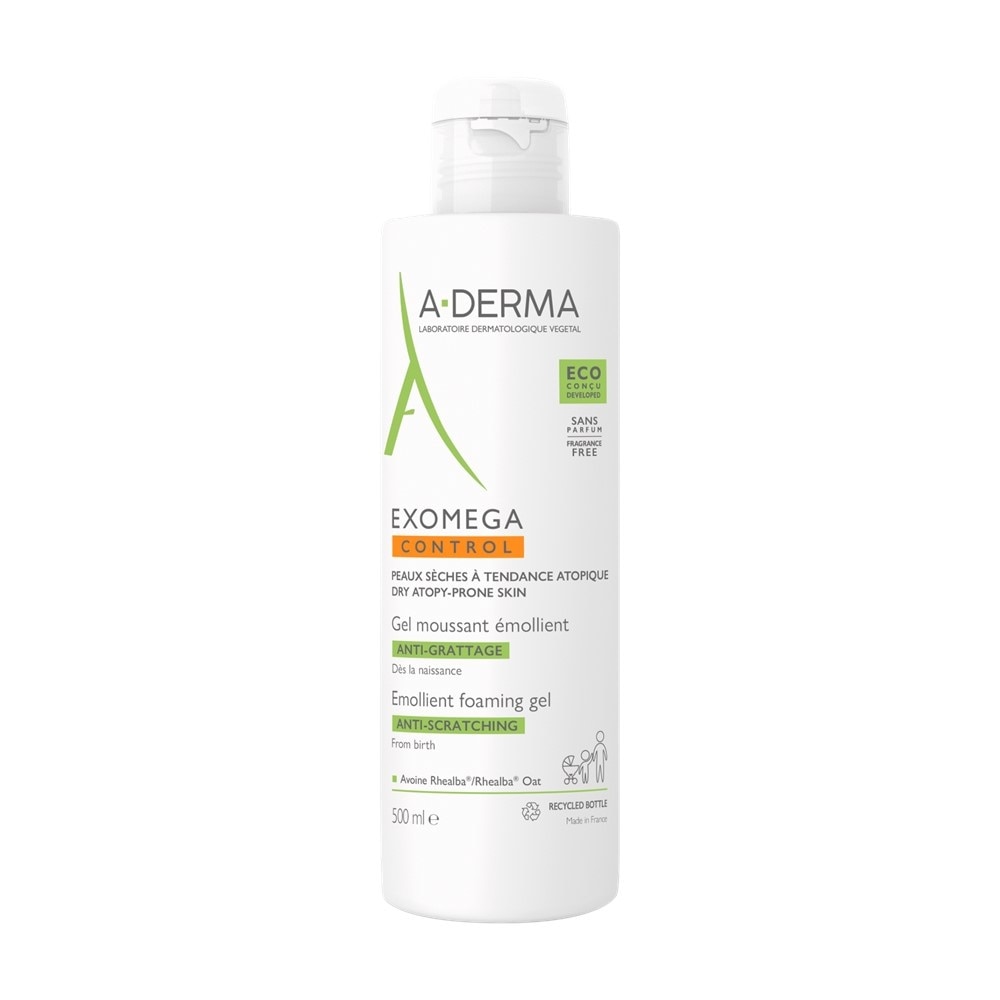 Exomega Emollient Cleanses Soothes & Protects Foaming Gel (For Atopic & Dry Skin) 500ml