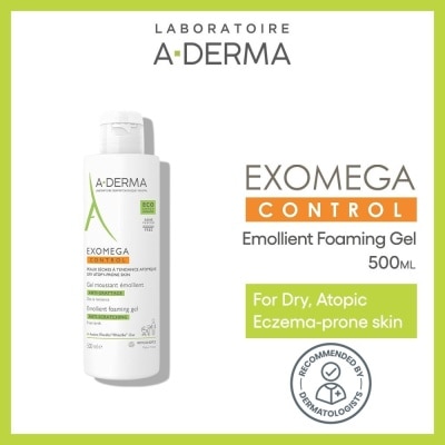 ADERMA Exomega Emollient Cleanses Soothes & Protects Foaming Gel (For Atopic & Dry Skin) 500ml