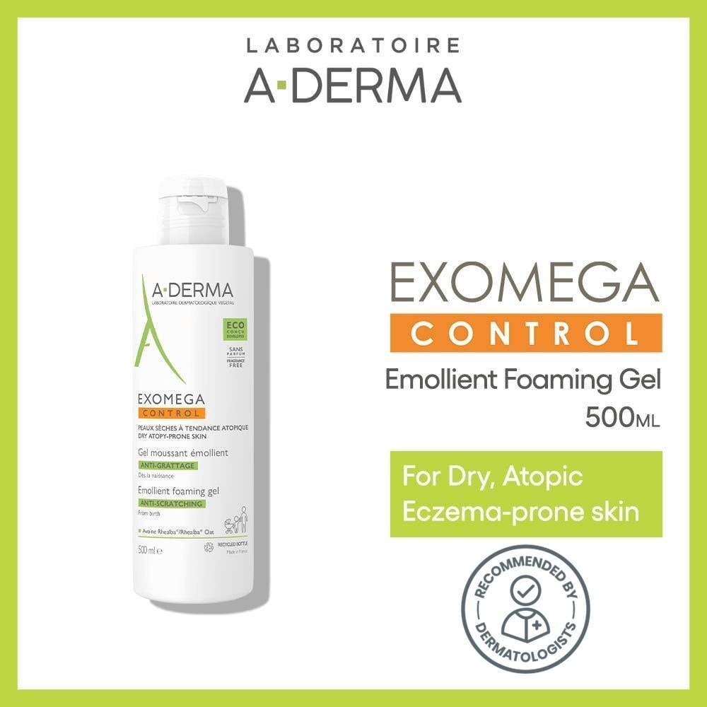 Exomega Emollient Cleanses Soothes & Protects Foaming Gel (For Atopic & Dry Skin) 500ml