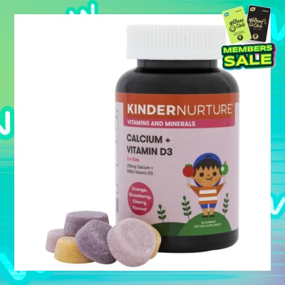 KINDERNURTURE Calcium + Vitamin D3 (30 gummies)