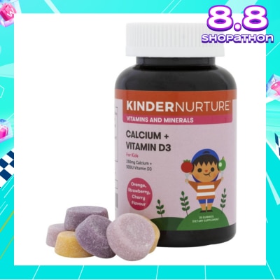 KINDERNURTURE Calcium + Vitamin D3 (30 gummies)