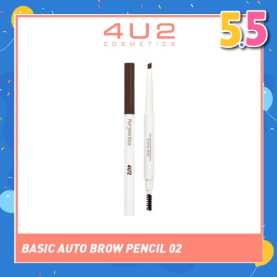 4U2 Basic Auto Brow Pencil 02 Dark Brown 1s