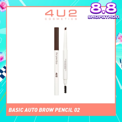 4U2 Basic Auto Brow Pencil 02 Dark Brown 1s