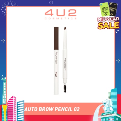 4U2 Basic Auto Brow Pencil 02 Dark Brown 1s