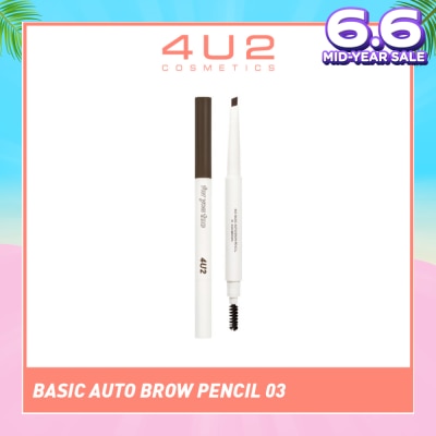 4U2 Basic Auto Brow Pencil 03 Ash Brown 1s