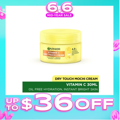 GARNIER - Vitamin C Dry Touch Mochi Cream 30ml