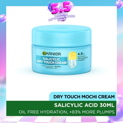 GARNIER - Salicylic Acid Dry Touch Mochi Cream 30ml