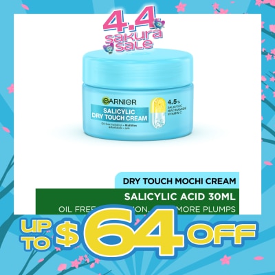GARNIER - Salicylic Acid Dry Touch Mochi Cream 30ml