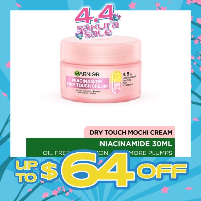 GARNIER - Niacinamide Dry Touch Mochi Cream 30ml