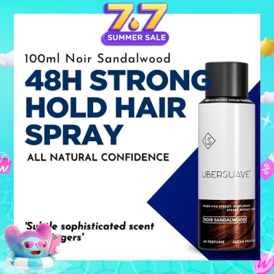 UBERSUAVE - 48H Strong Hold Hair Spray Noir Sandalwood 100ml