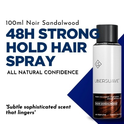 UBERSUAVE - 48H Strong Hold Hair Spray Noir Sandalwood 100ml