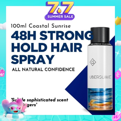 UBERSUAVE - 48H Strong Hold Hair Spray Coastal Sunrise 100ml