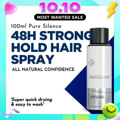 UBERSUAVE 48H Strong Hold Hair Spray Pure Silence 100ml image
