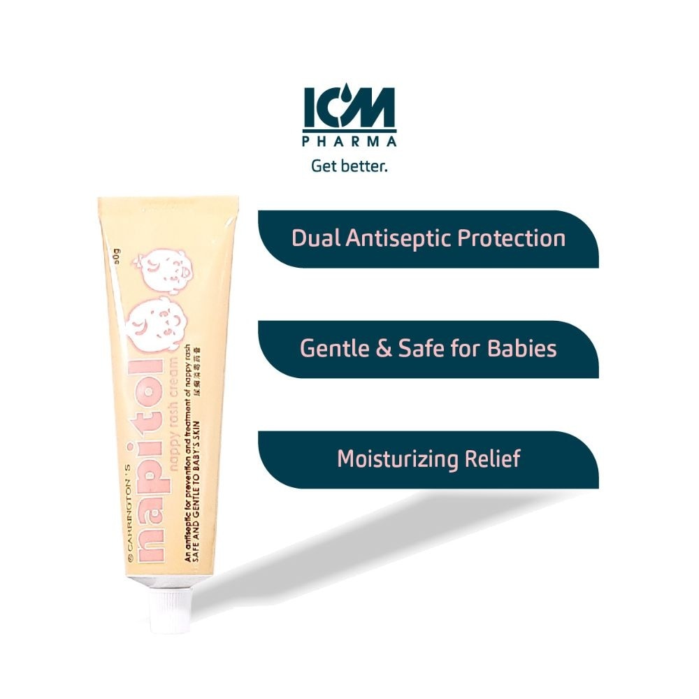 Pharma Napitol Nappy Rash Cream (Safe & Gentle To Baby's Skin) 50g