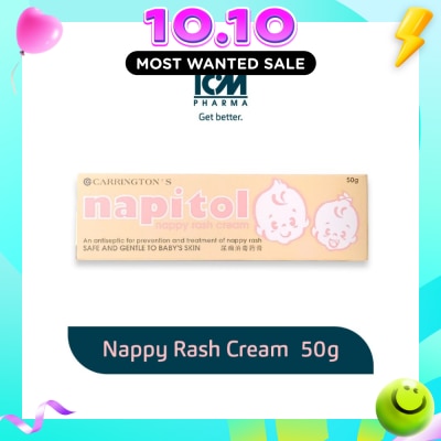 ICM Pharma Napitol Nappy Rash Cream (Safe & Gentle To Baby's Skin) 50g image