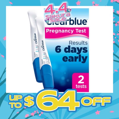 CLEARBLUE - Ultra Early Pregnancy Test Twinpack (Results 6 Days Early) 2s