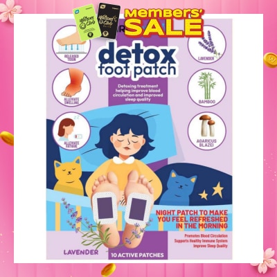 AIRFIT Detox Foot Patch Lavender (Helping Improve Blood Circulation & Improved Sleep Quality) 10s