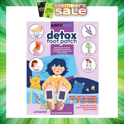 AF MEDI - Detox Foot Patch Lavender (Helping Improve Blood Circulation & Improved Sleep Quality) 10s