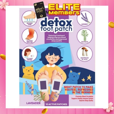 AIRFIT Detox Foot Patch Lavender (Helping Improve Blood Circulation & Improved Sleep Quality) 10s