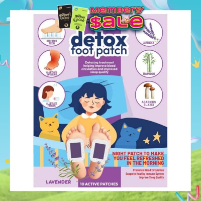 AF MEDI - Detox Foot Patch Lavender (Helping Improve Blood Circulation & Improved Sleep Quality) 10s