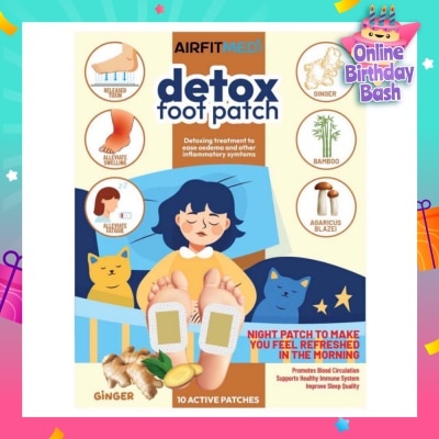 AIRFIT MEDI Detox Foot Patch Ginger (To Ease Oedema & Other Inflammatory Symtoms) 10s