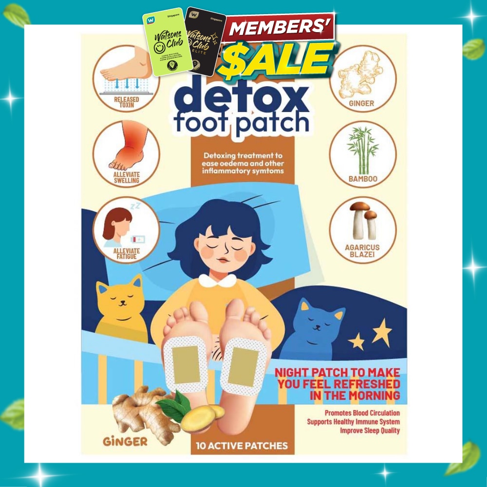 Detox Foot Patch Ginger (To Ease Oedema & Other Inflammatory Symtoms) 10s image
