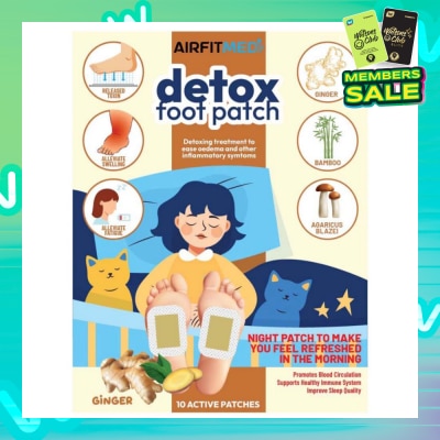 AIRFIT MEDI Detox Foot Patch Ginger (To Ease Oedema & Other Inflammatory Symtoms) 10s