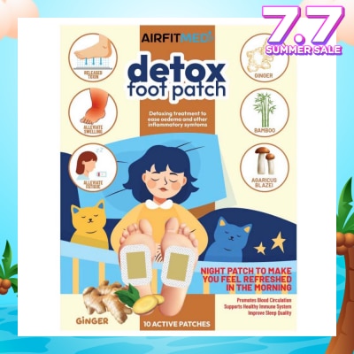 AIRFIT MEDI Detox Foot Patch Ginger (To Ease Oedema & Other Inflammatory Symtoms) 10s