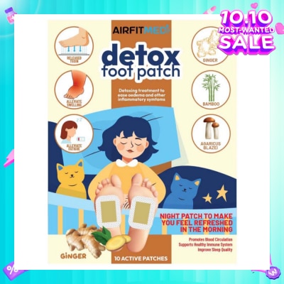 AIRFIT MEDI Detox Foot Patch Ginger (To Ease Oedema & Other Inflammatory Symtoms) 10s