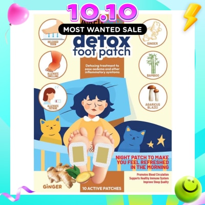 AF MEDI Detox Foot Patch Ginger (To Ease Oedema & Other Inflammatory Symtoms) 10s image