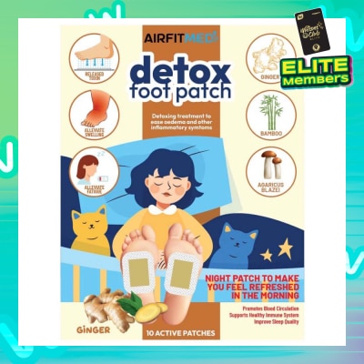 AIRFIT MEDI Detox Foot Patch Ginger (To Ease Oedema & Other Inflammatory Symtoms) 10s