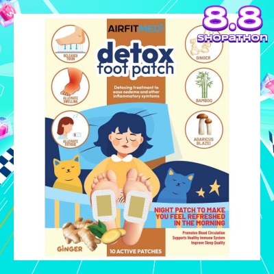 AIRFIT MEDI Detox Foot Patch Ginger (To Ease Oedema & Other Inflammatory Symtoms) 10s