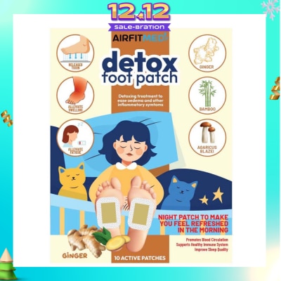 AIRFIT MEDI Detox Foot Patch Ginger (To Ease Oedema & Other Inflammatory Symtoms) 10s