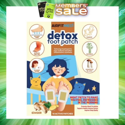 AF MEDI - Detox Foot Patch Ginger (To Ease Oedema & Other Inflammatory Symtoms) 10s