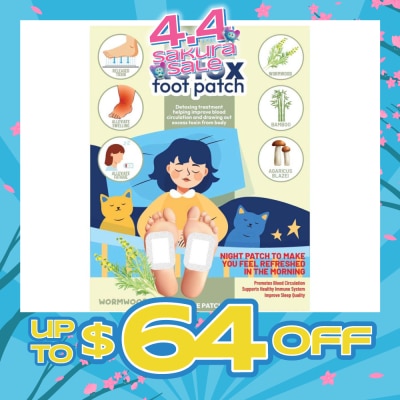 AF MEDI - Detox Foot Patch Wormwood (To Improve Blood Circulation & Drawing Out Excess Toxin From Body) 10s