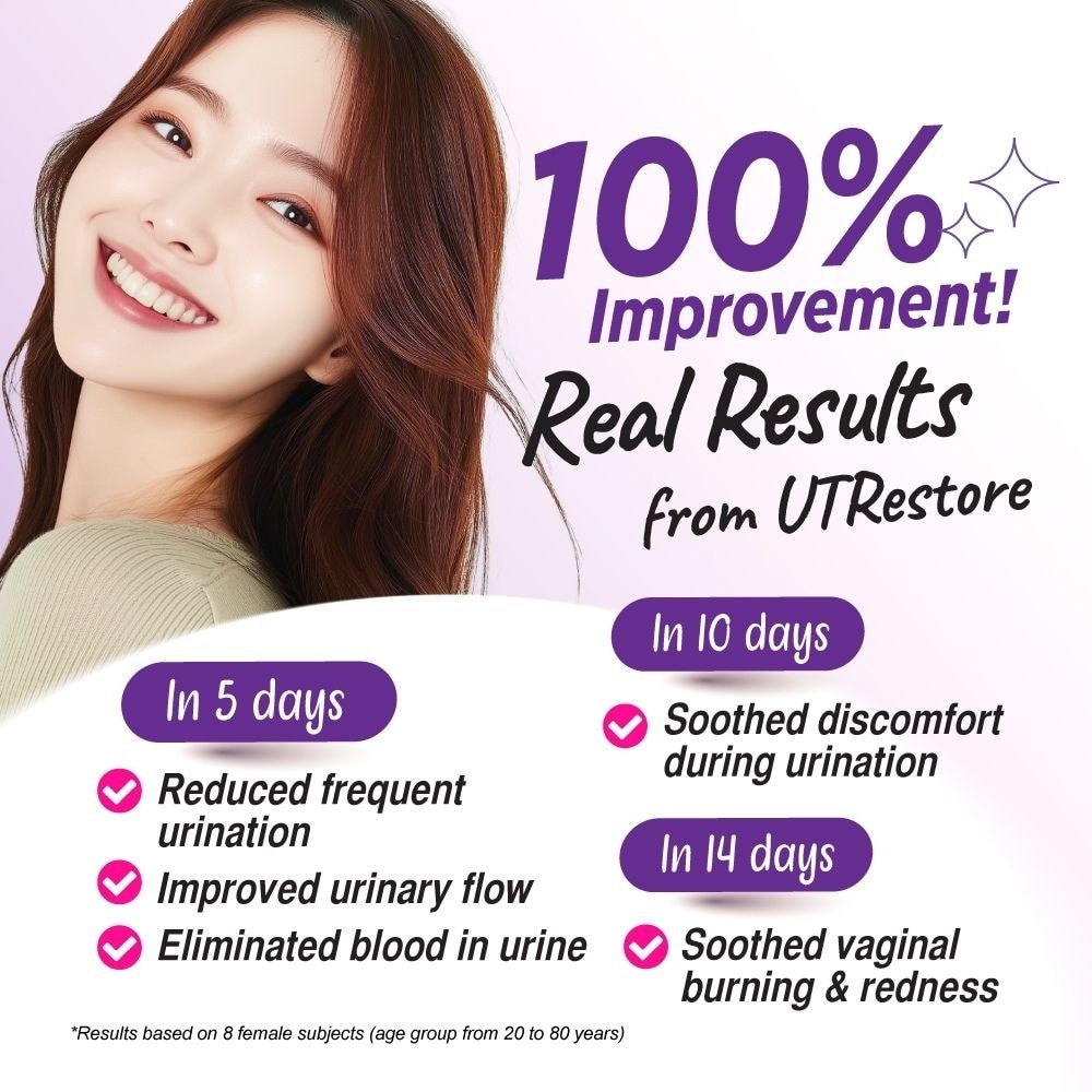 UTRestore Urinary Tract Support with D-Mannose & EGCG Green Tea Extract Veggie Capsules 120s image