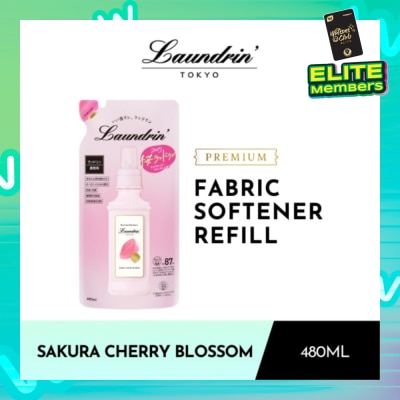 LAUNDRIN Laundry Fabric Softener Sakura Cherry Blossom Refill 480ml