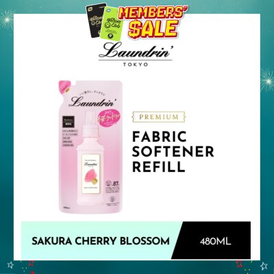 LAUNDRIN - Laundry Fabric Softener Sakura Cherry Blossom Refill 480ml