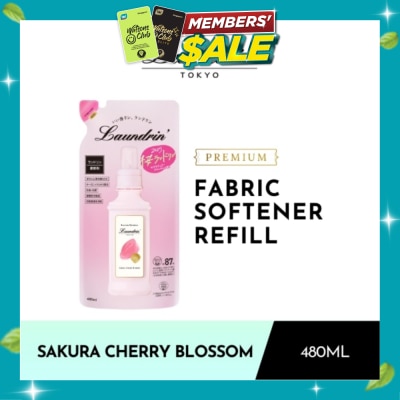 LAUNDRIN Laundry Fabric Softener Sakura Cherry Blossom Refill 480ml image