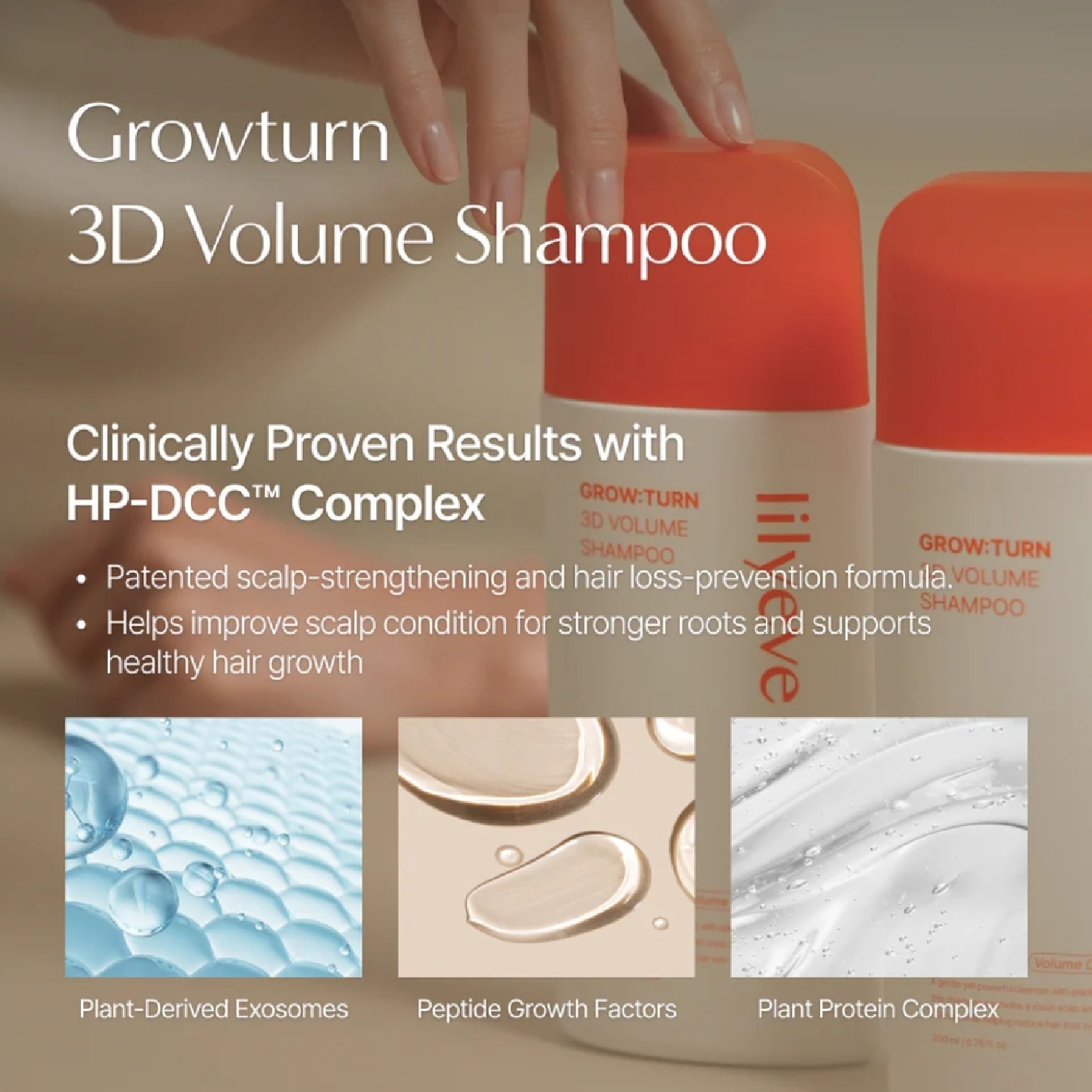 Grow:Turn Anti-Hair Loss 3D Volume Shampoo 200ml