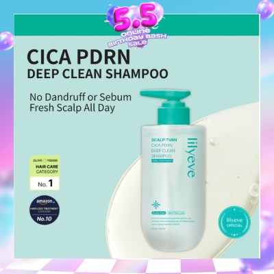 LILYEVE - Scalp:Turn Cica PDRN Deep Clean Shampoo 500ml