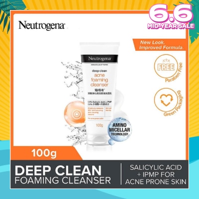 NEUTROGENA Deep Clean Acne Foaming Cleanser (For Acne Prone Skin)100g