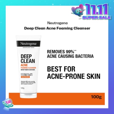 NEUTROGENA Deep Clean Acne Foaming Cleanser (For Acne Prone Skin)100g