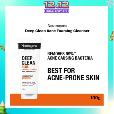 NEUTROGENA Deep Clean Acne Foaming Cleanser (For Acne Prone Skin)100g