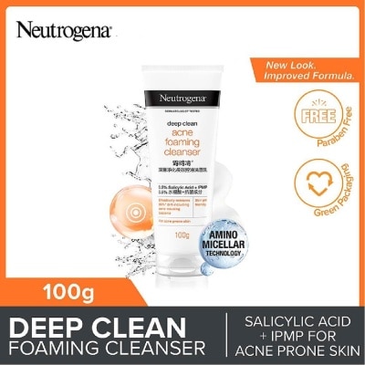 NEUTROGENA Deep Clean Acne Foaming Cleanser (For Acne Prone Skin)100g